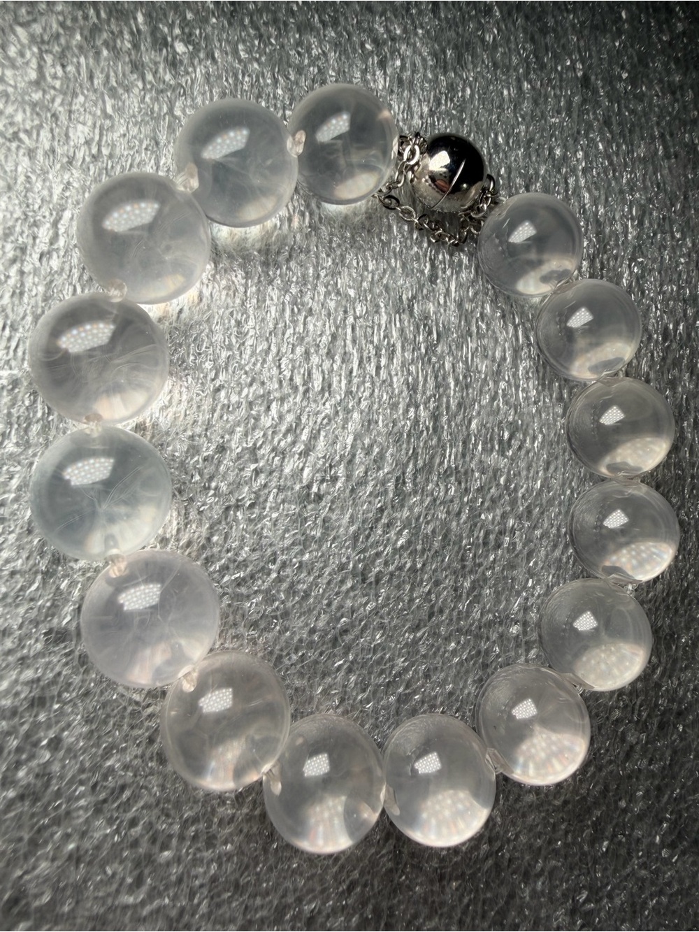 Gorgeous High Quality Starlight Clear Quartz Natural Crystal Bracelet